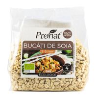 Bucati de soia Eco-Bio 2-5mm, 200g - Pronat