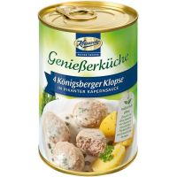 4 x chiftele din carne de porc in sos picant de capere, 400g - Keunecke