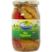 Ardei iute mediu in otet de mere Eco-Bio 320g / 150g - Marschland Naturkost
