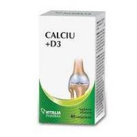 CALCIU PLUS D3, 40 Comprimate - VITALIA PHARMA