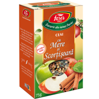 Ceai cu mere si scortisoara, vrac, 50 g, Fares