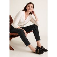 Blugi mom fit cu talie inalta