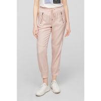 Pantaloni crop conici cu snur