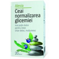 Ceai Normalizarea Glicemiei Alevia, 20 plicuri