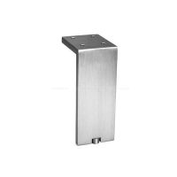 Picior pentru mobilier reglabil, Fonda, Viefe H:100 mm, finisaj otel inoxidabil