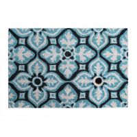 Covoras intrare Koko 40x60 cm design Floare albastra - Unic Spot Ro