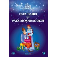 Fata babei si fata mosneagului. Carte de colorat, editura Eurobookids