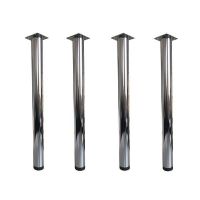 Set 4 picioare pentru masa H 710, #60, finisaj crom lucios - Maxdeco