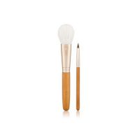 Set machiaj, pensula profesionala Kumano blush si pensula pentru buze 2 buc
