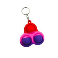 Jucarie Push Pop Bubble Fidget, Pop It, breloc, multicolor, 7x7cm, Shop Like A Pro &reg;, Olimp