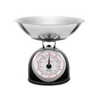 Cantar mecanic de bucatarie ETA Storio 5777 NEGRU, 5 kg, precizie 25g, vas 5 L din otel inoxidabil