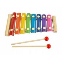 Xilofon copii din lemn 8 note, multicolor - Shop Like A Pro