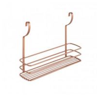 Etajera cu un raft pentru recipiente City Copper, finisaj cupru, 34 x 9 x 26 cm