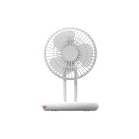 Ventilator birou, pliabil, incarcare USB, baterie reincarcabila 1800mAh, alb