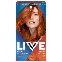 Vopsea de Par Gel Permanenta - Schwarzkopf Live Intense Gel Color Permanent, nuanta 7.7 Bright Cinnamon