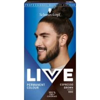 Vopsea de Par Permanenta pentru Barbati - Schwarzkopf Live Permanent Colour 100% Grey Coverage, nuanta 880 Expresso Brown
