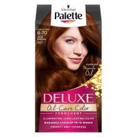 Vopsea de Par Permanenta - Schwarzkopf Palette Deluxe Oil-Care Color Permanent, nuanta 6-70 (667) Copper Mohogany