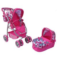 Carucior pentru papusi Moni Sweet Heart Roz