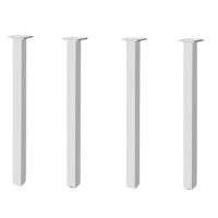 Set 4 picioare pentru masa din aluminu, cu profil patrat 60x60 mm, H:820 - Maxdeco