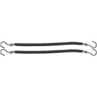 Elastic profesional pentru par cu carlig 100 mm Negru /12 buc - Comair Professional