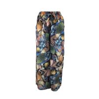 Fusta-pantalon, Univers Fashion, albastru cu imprimeu multicolor, M