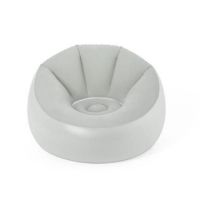 Fotoliu gonflabil iluminat diverse culori, Bestway 75086, 102 x 97 x 71 cm, gri