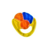 Jucarie dentitie Cangaroo Yellow Rainbow