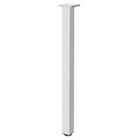 Picior din aluminiu cu profil patrat 46x46 mm, finisaj aluminiu, pentru masa, H:820 mm