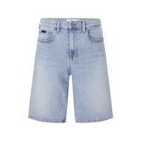Bermude din denim cu talie medie