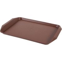 Tava servire fast food 43x30 cm, maro - Maxdeco