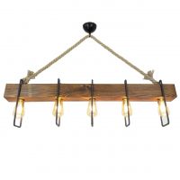 Candelabru All Design, handmade, 100x11x55 cm, Walnut Black Beige