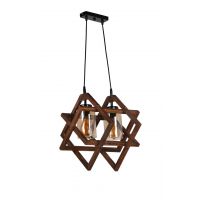 Candelabru, Luin, 8309-2, E27, 60 W, lemn/metal