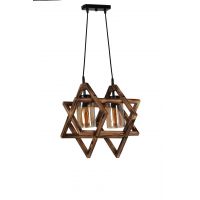 Candelabru, Luin, 8310-2, E27, 60 W, lemn/metal