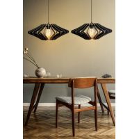 Lustra 2 piese, 173, FullHouse, 47 x 55 cm, 1 x E27, 60W, negru
