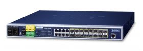 PLANET MGSW-24160F switch-uri Gestionate L2+ Gigabit Ethernet (10/100/1000) Power over Ethernet (PoE) Suport 1U Albastru (MGSW-24160F)