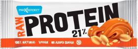 Baton proteic cu alune si sare vulcanica raw Protein 21%, 50g MAX SPORT