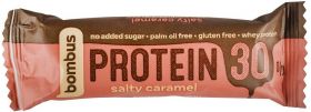 Baton proteic cu caramel sarat, 30% proteine, 50 g, Bombus