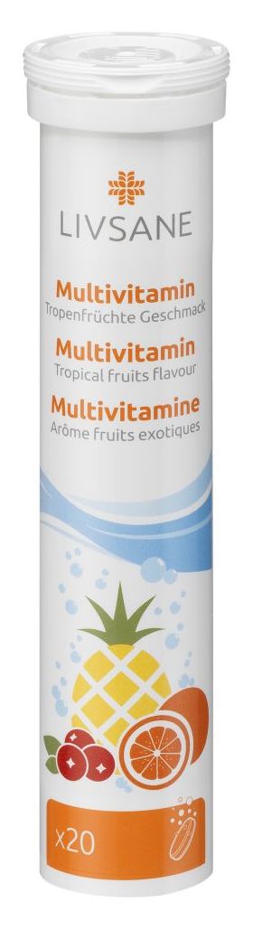 LIVSANE MULTIVITAMINE 20 TABLETE EFERVESCENTE