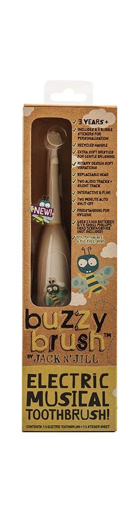 Periuta de dinti electrica muzicala pentru copii de la +3 ani Buzzy Brush, 1 bucata, Jack N' Jill