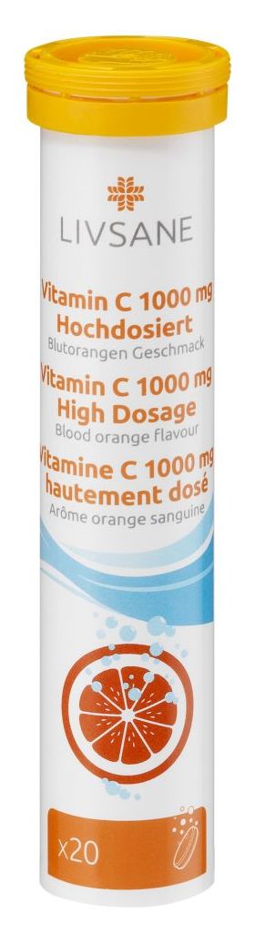 LIVSANE VITAMINA C 1000MG X 20 TABLETE EFERVESCENTE