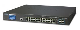 PLANET L2+/L4 24-Port 10/100/1000T Gestionate L3 Gigabit Ethernet (10/100/1000) 1.25U (GS-5220-24T4XV)