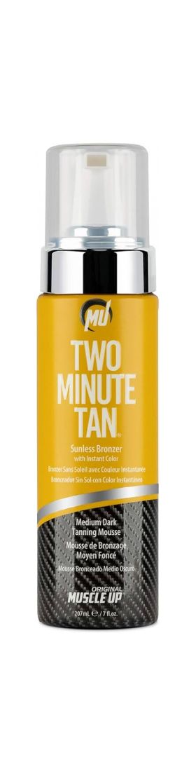 Pro Tan Two Minute Tan Sunless Bronzer Instant Color Medium Dark Tanning Mousse 207 ml