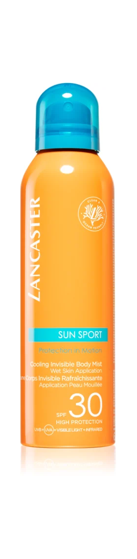 Spray de corp cu protectie solara SPF30 Sun Sport Invisible Mist, 200ml, Lancaster