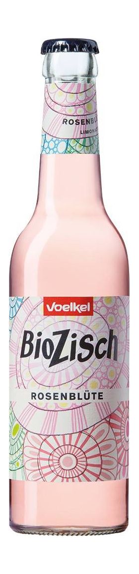 Bautura racoritoare carbogazoasa din flori de trandafiri, eco-bio, 330ml - Voelkel