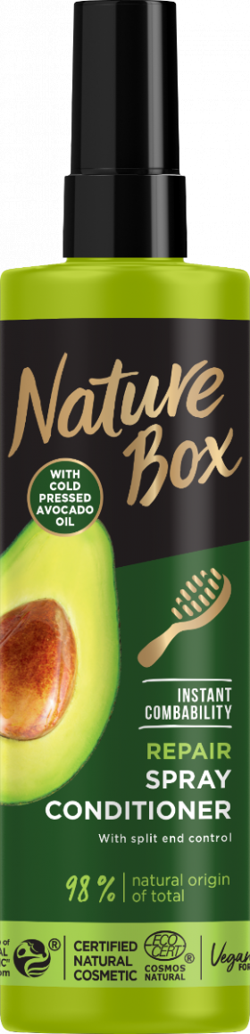 Balsam spray cu ulei de avocado 100% presat la rece, 200ml, Nature Box