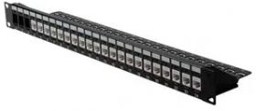 Accesoriu cabinet Xcab Patch panel 1U 24 porturi RJ45 CAT6a 10G Ethernet