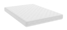 Saltea cu spumă poliuretanică SOMNART 180x200, înălțime 20 cm, ortopedică, husă detașabilă cu fermoar, rulată, fermitate medie