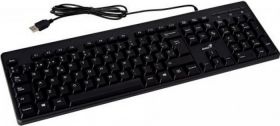 tastatura cu fir genius kb-116, 104 taste, negru