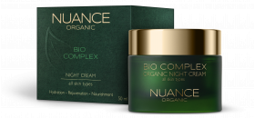 Crema de noapte Organic pentru toate tipurile de ten, 50ml, Nuance