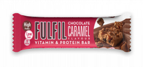 Baton proteic cu 9 vitamine Chocolate Caramel Flavour, 55g, Fulfil Nutrition